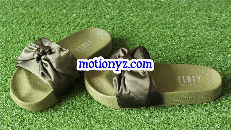 Rihanna x Puma Fenty Bow Olive Slipper